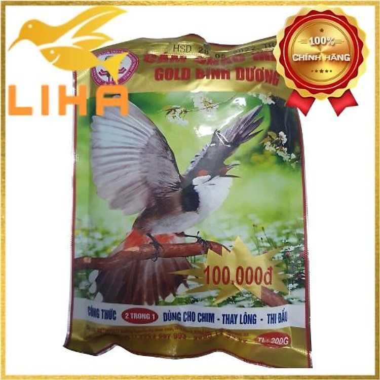Cám Chào Mào Bình Dương Gold 200gr -Dành Cho Cả Chim Thi Đấu và Thay Lông