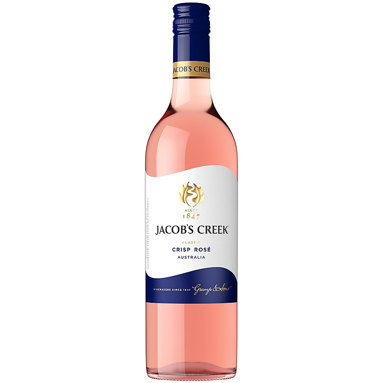 Rượu vang hồng Jacob's Creek Classic Crisp Rosé 750ml 11% - 13.0% - Không hộp