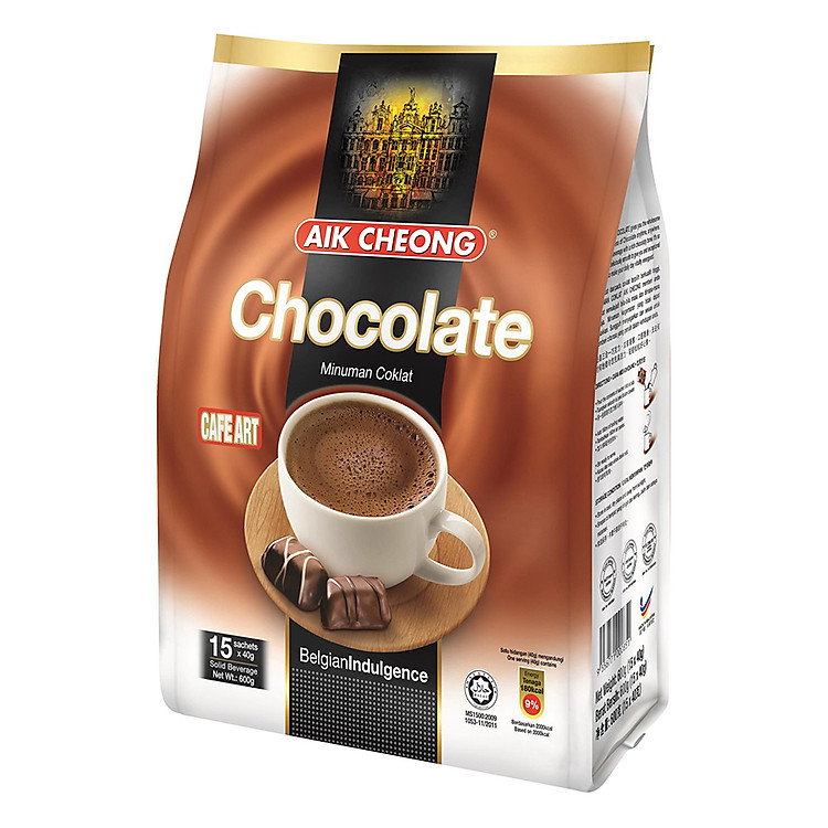Chocolate Hòa Tan Aik Cheong Chocolate Cafe Art (15 Gói x 40g)