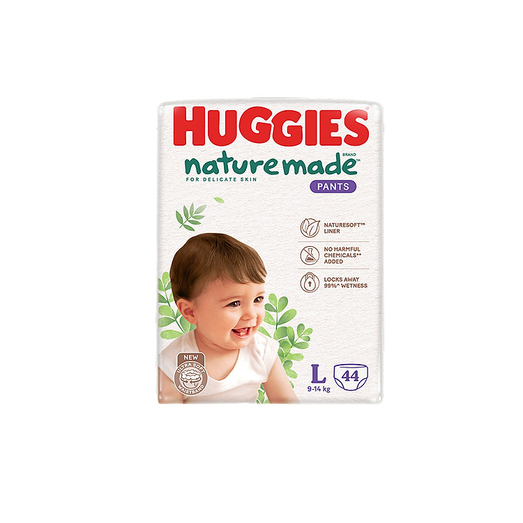 Tã bỉm Huggies Naturemade L44 Ưu đãi - Hình ảnh 2