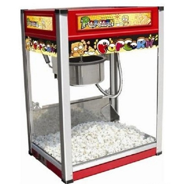 Máy nổ bỏng ngô, nổ bắp rang bơ điện BRB19 tủ kính chắc chắn
