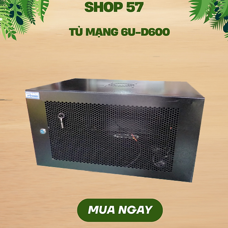 Tủ Mạng Famrack 06U D600 – Tủ Treo Tường Rack 19", Hàng Chính Hãng