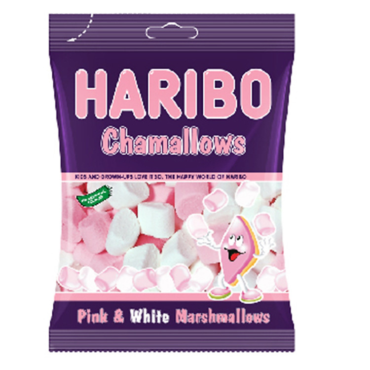Kẹo Xốp Haribo Chamallows Pink & White (70g)
