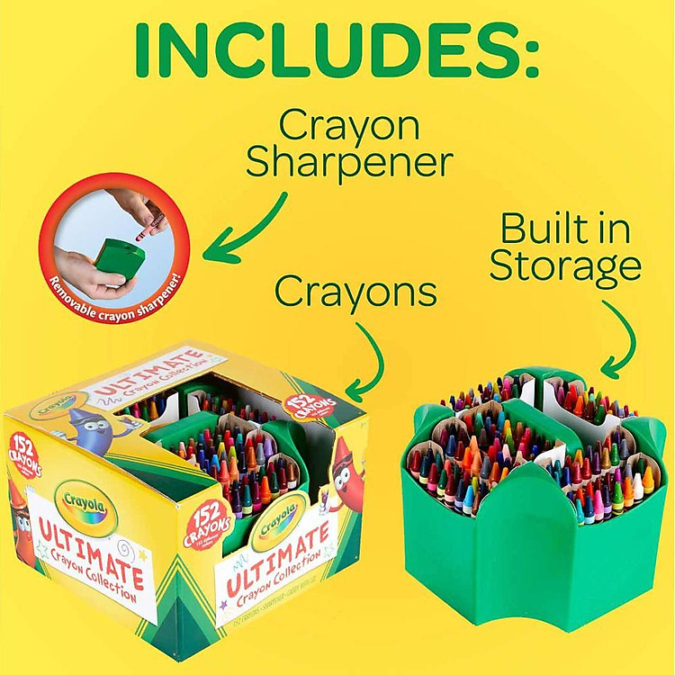 Hộp Bút Sáp Màu Crayon Crayola (152 chiếc) - Ảnh 6