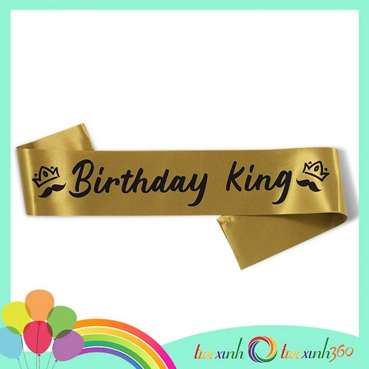 Băng đeo chéo sinh nhật tiệc xinh (nhiều màu)
