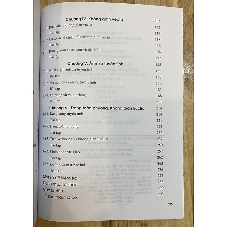 Toán Học Cao Cấp – Bài Tập Toán Học Cao Cấp (Tập 1) - Ảnh 6