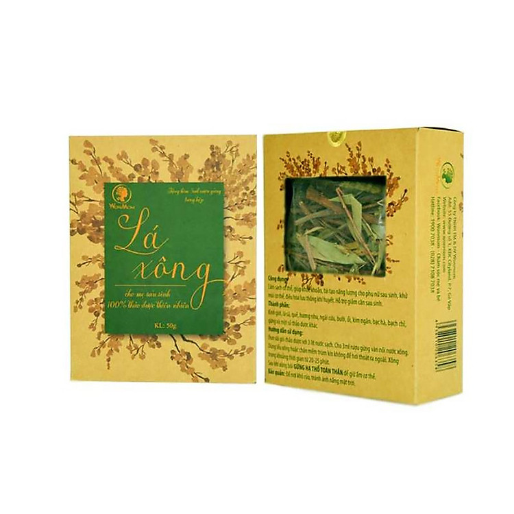 Combo 2 hộp lá xông tắm sau sinh Wonmom