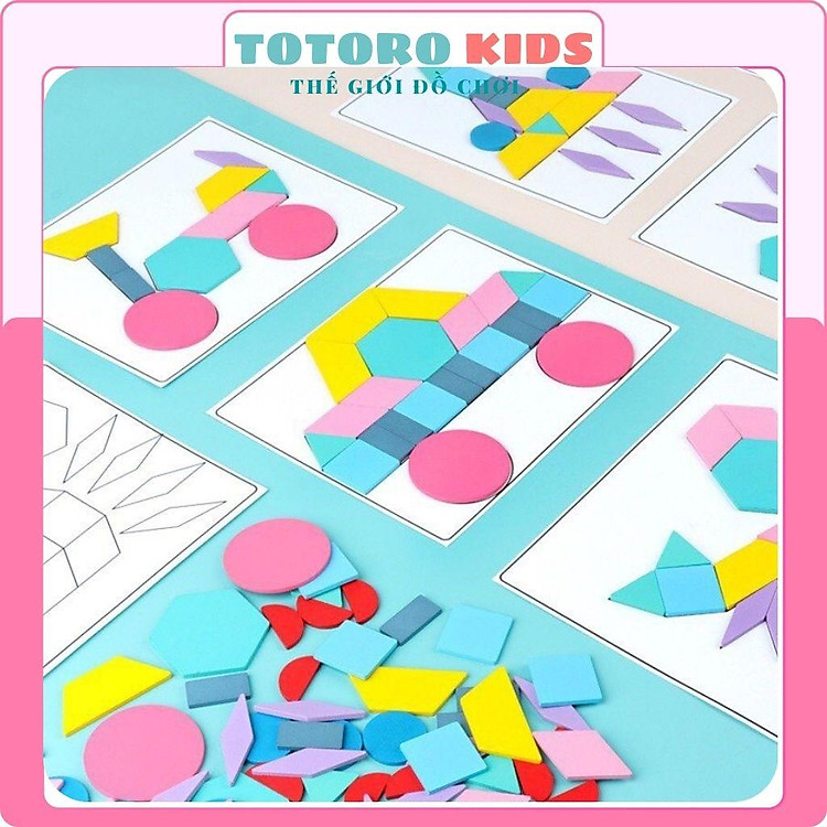 Mua Bộ đồ chơi xếp hình gỗ Tangram 180 chi tiết Chính hãng Ưu đãi - Hình ảnh 2