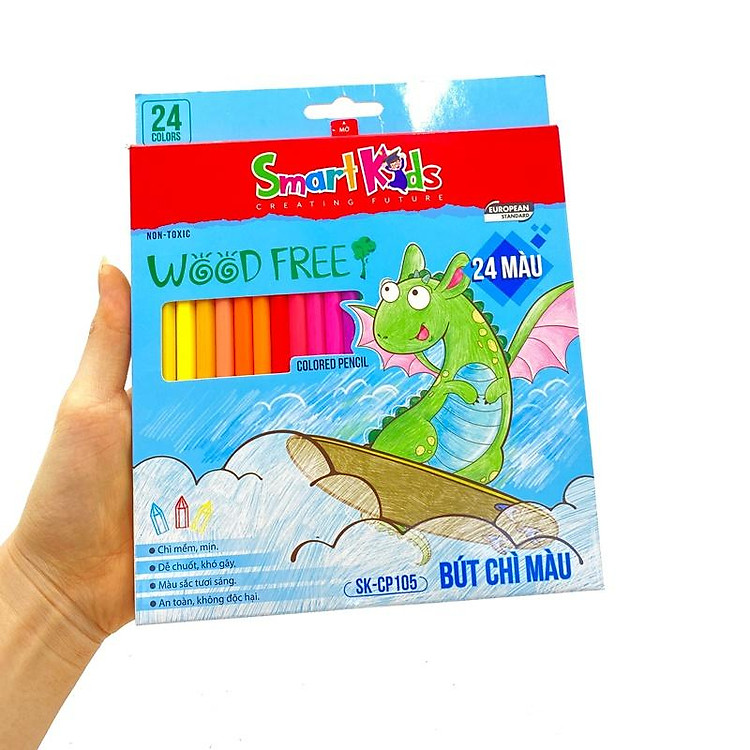 Bút Chì Màu Smartkids SK-CP105 (24 màu) - Ảnh 3