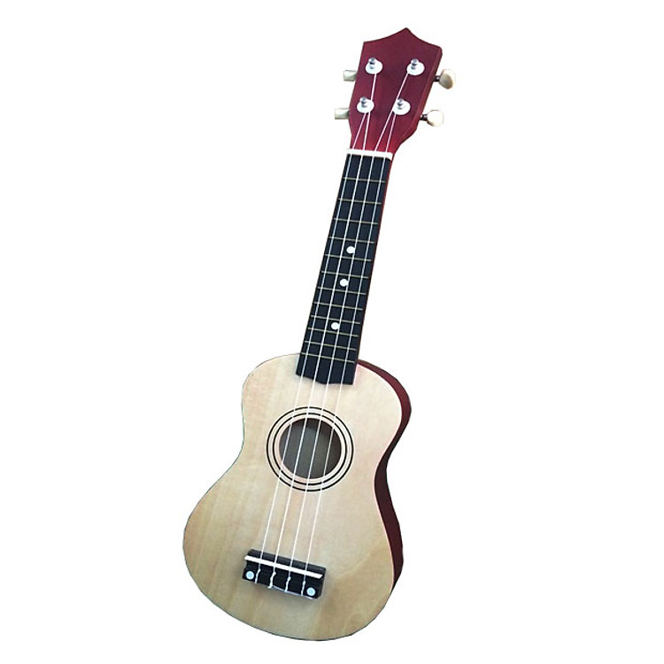 Đàn ukulele mặt gỗ thân màu đỏ UKLL