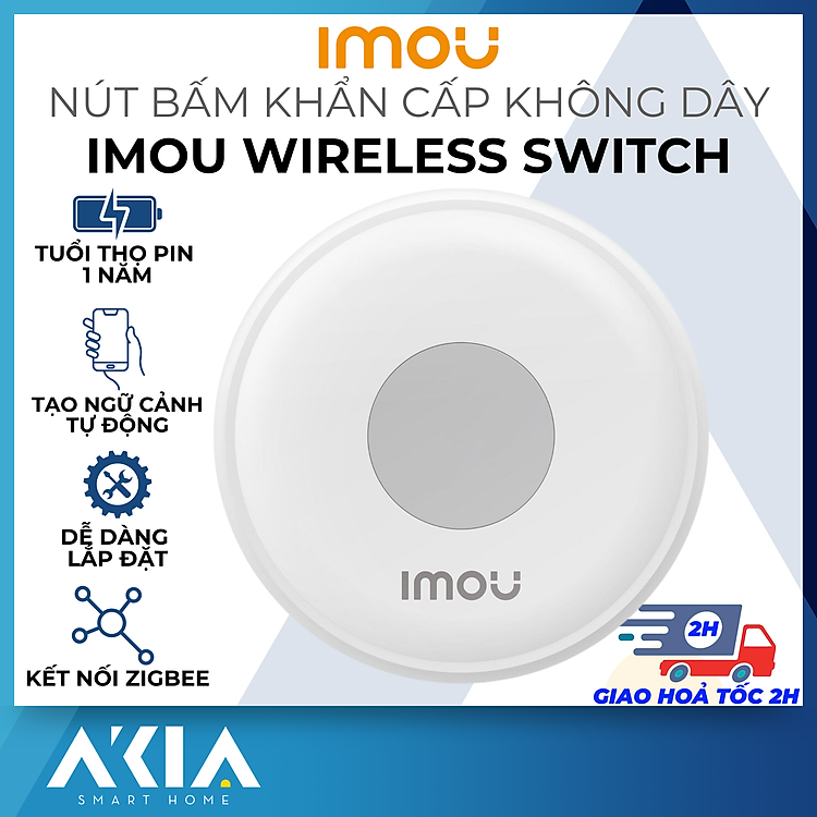 Nút bấm khẩn cấp không dây Imou ZE1 Wireless Switch - Hàng chính hãng