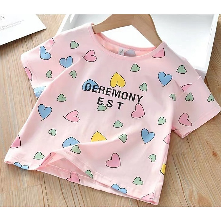 ÁO THUN BÉ GÁI DỄ THƯƠNG CHO BÉ 10-40KG