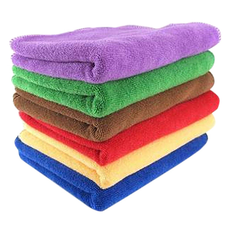 Combo 5 Khăn Lau Xe Ô Tô Chuyên Dụng Phú Đạt TK86 - Màu Ngẫu Nhiên