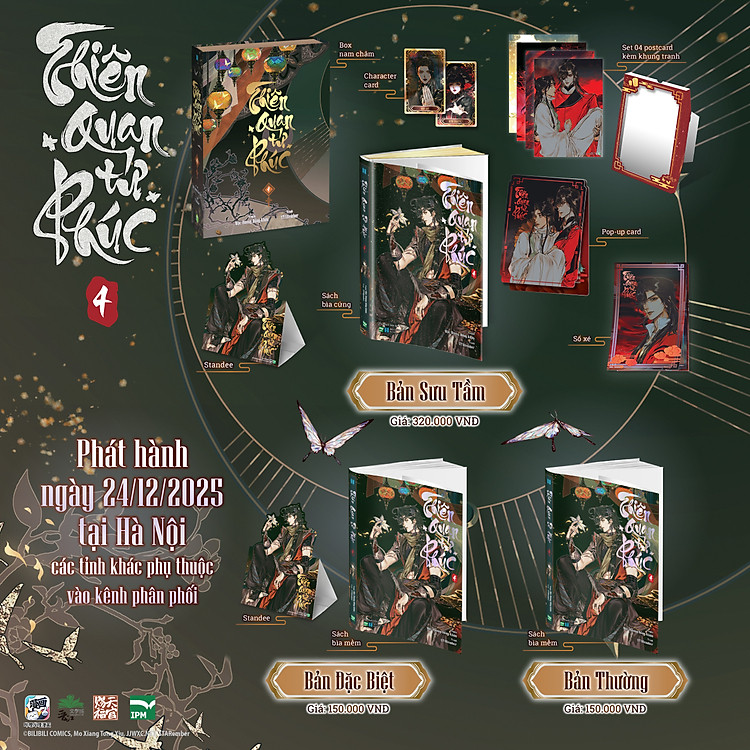 Truyện tranh Thiên quan tứ phúc full 4 tập (Chang Book)