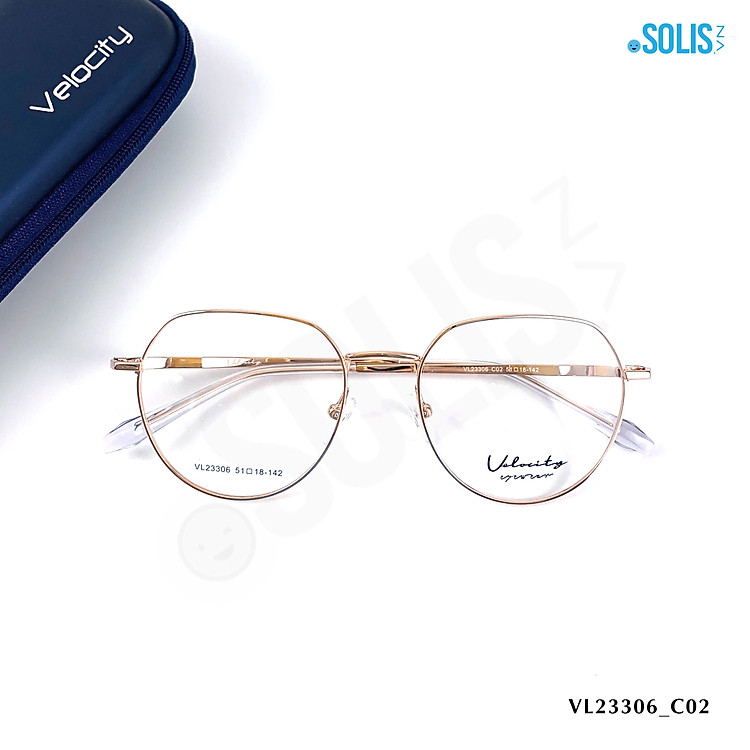 Gọng kính KL hiệu Velocity VL23306 - KÍNH KIM LOẠI HIỆU VELOCITY VL23306 KÍCH THƯỚC 51-18-142