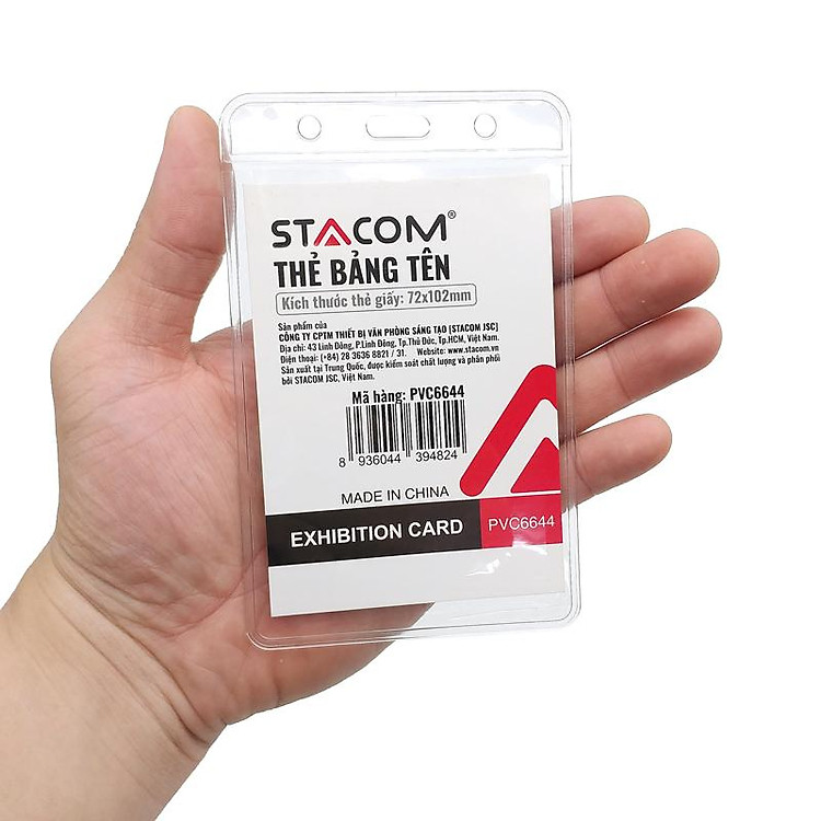 Bảng Tên Nhựa PVC (72x102mm) ID-PVC6644 - Ảnh 5