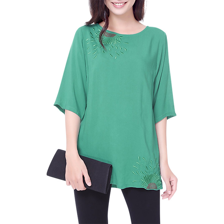 Áo Kiểu Nữ TN614 An Thủy - Xanh Lá