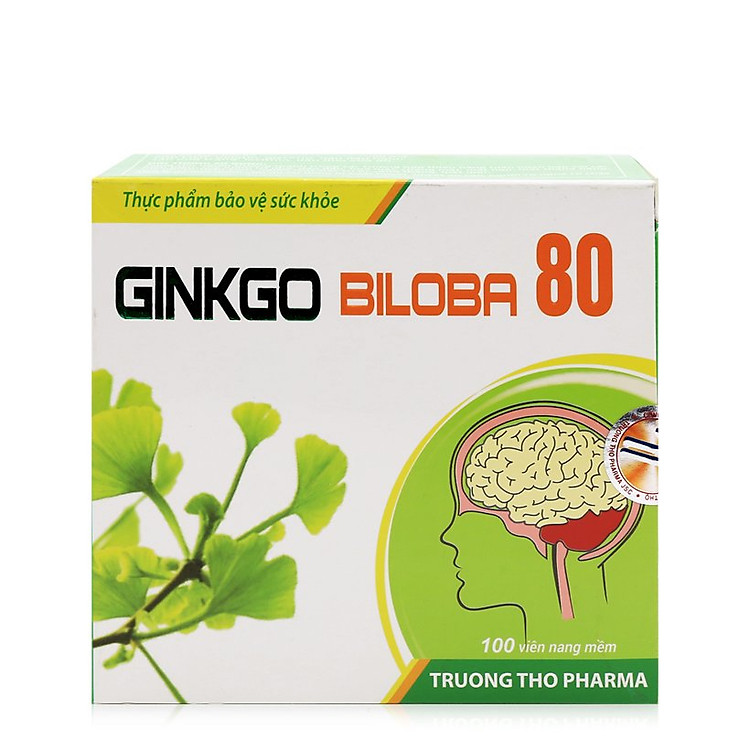 Thực phẩm chức năng Tăng cường tuần hoàn não, trí nhớ Ginkgo Biloba 80
