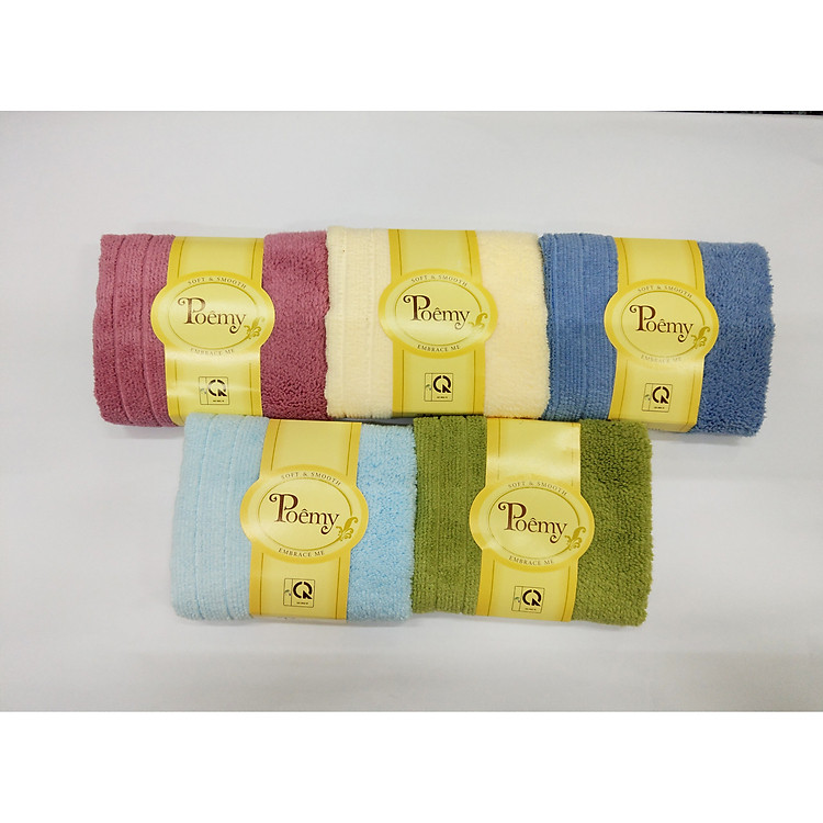 Combo 5 Khăn mặt Poemy (29x45cm)