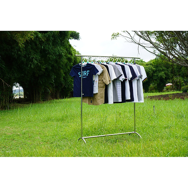 GIÁ PHƠI ĐỒ 1 NHÁNH NGẮN (TẶNG 10 MÓC ÁO KÉP NHỰA CAO CẤP DUY LỢI)