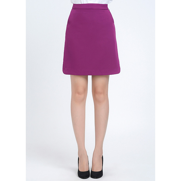 Chân Váy A công sở, Gấu Lượn Lamer L62R18Q003-S3100 (Tím)