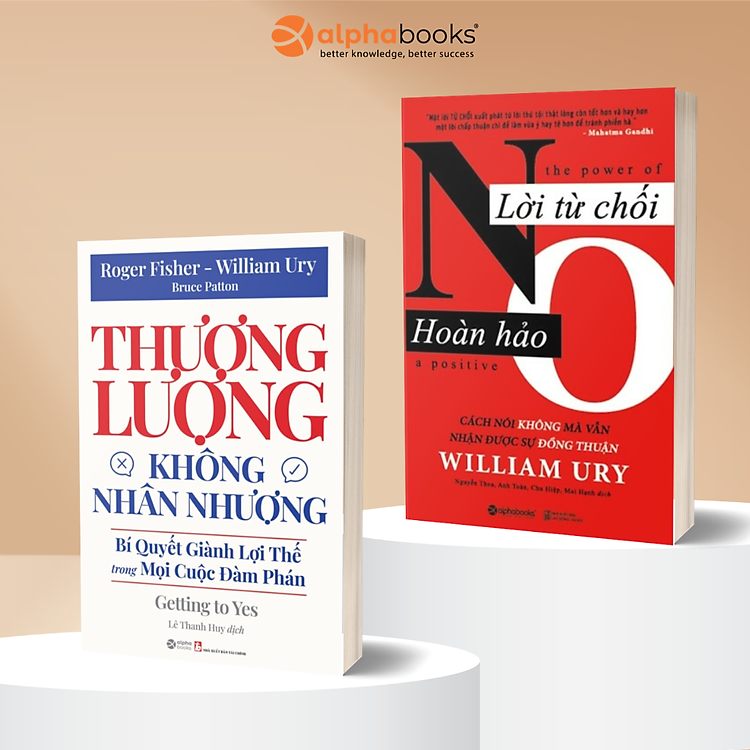 Combo: Lời Từ Chối Hoàn Hảo + Thương Lượng Không Nhân Nhượng - Alpha Books