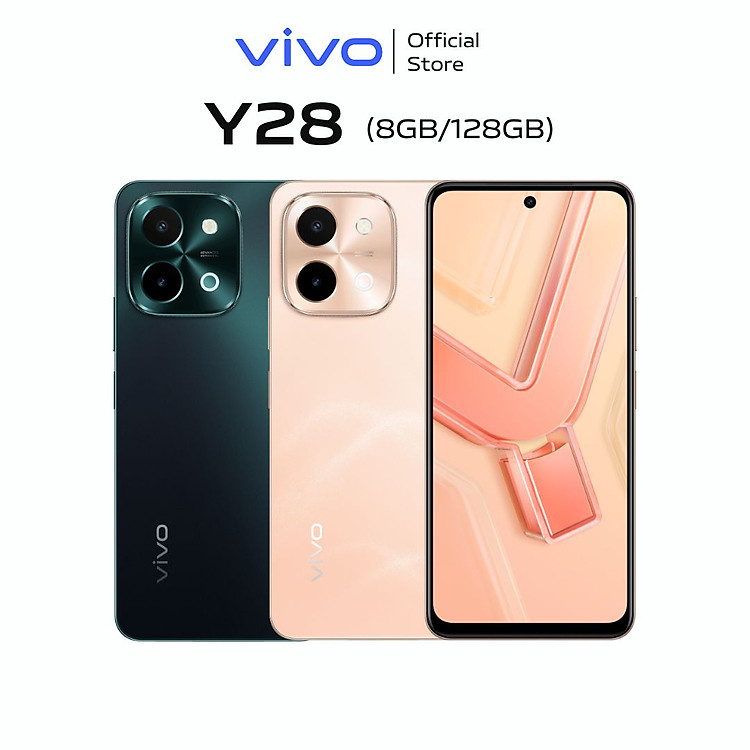 Điện thoại vivo Y28 (8GB+128GB) - Hàng chính hãng - 1 Đổi 1 tháng đầu tiên - Bảo hành 12 tháng