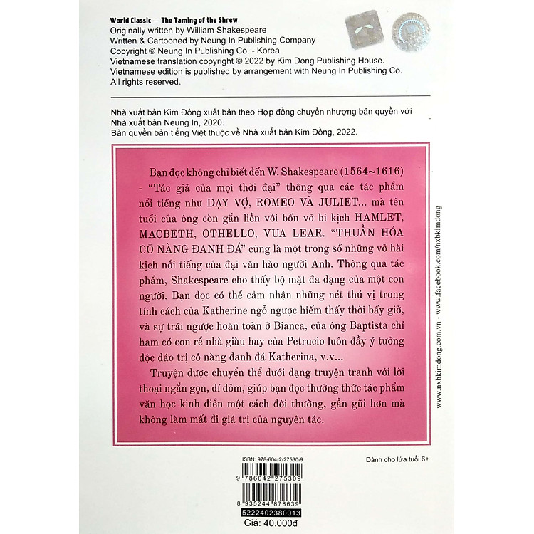 Danh Tác Thế Giới - Thuần Hóa Cô Nàng Đanh Đá - Ảnh 4