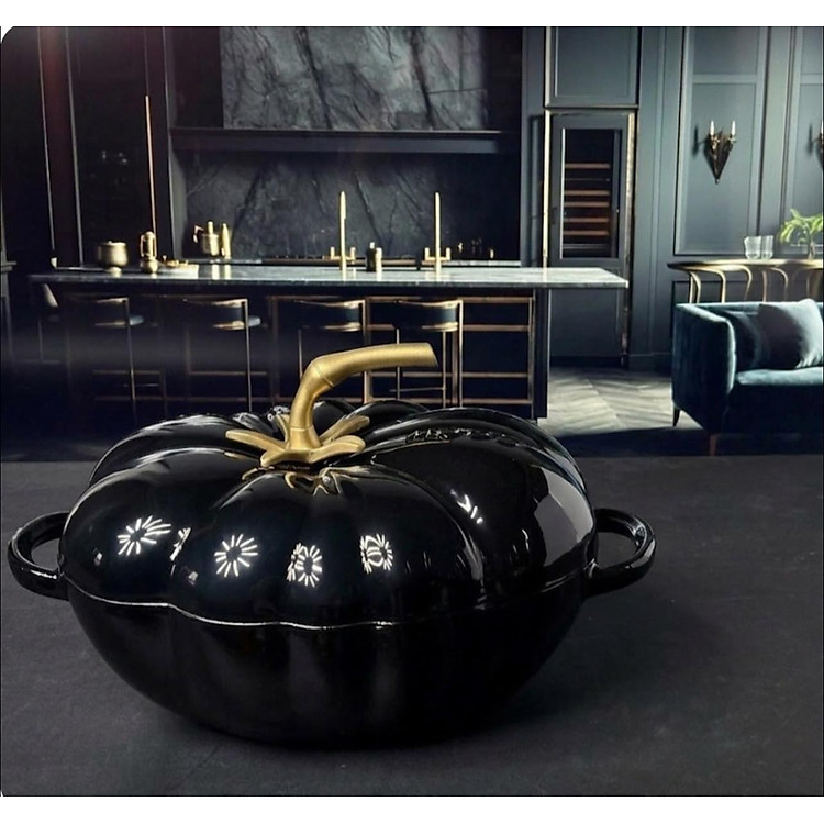 Nồi Gang Cà Chua Moos kích thước 27cm x 21cm x 15,5cm, dung tích 3,2L Hàng chính Hãng