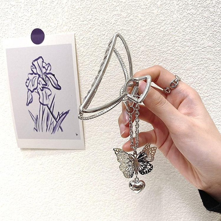 Kẹp tóc càng cua hình bướm treo phong cách hàn quốc