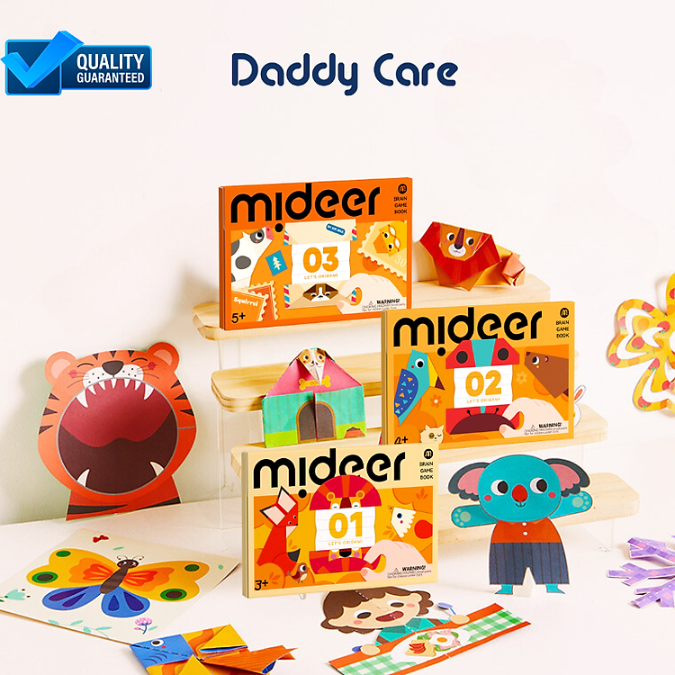 Giấy Gấp Origami Mideer (3 cấp độ)