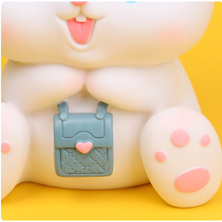 Ống Tiết Kiệm Heo Đất Thỏ Beibei Rabbit Pink (20 cm) - Ảnh 2