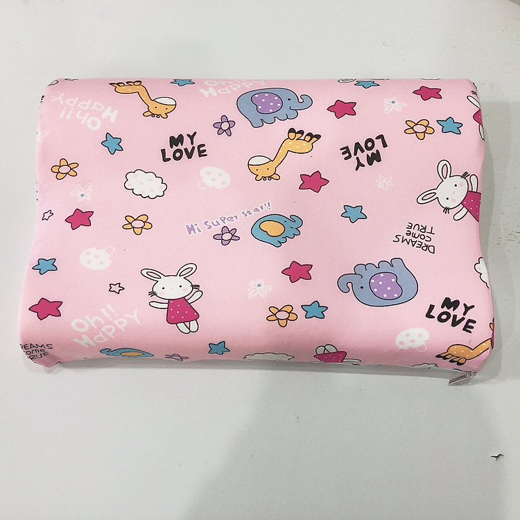 Gối cao su non cỡ nhỡ cho trẻ từ 4 tuổi cao 5cm