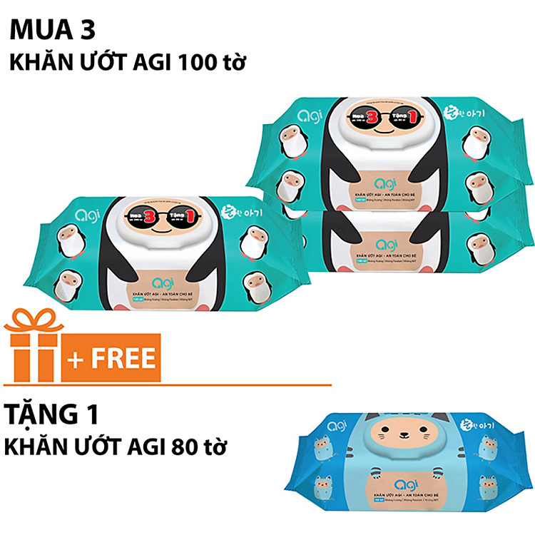 Combo Khăn Ướt Agi Siêu Rẻ Giá tốt - Hình ảnh 2