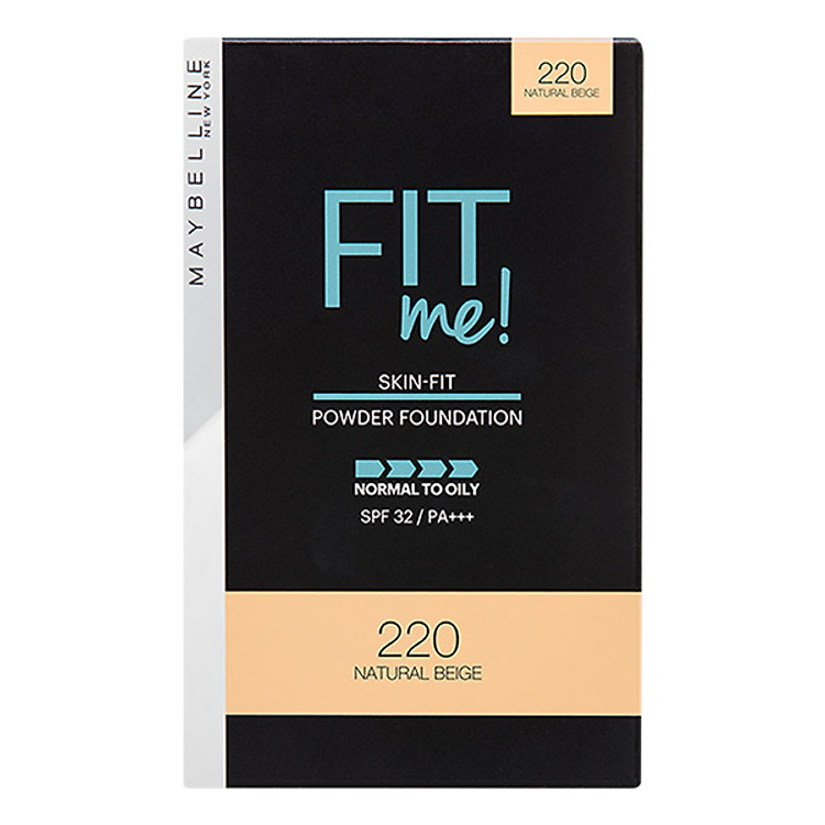 Phấn Nền Kiềm Dầu Chống Nắng Tiệp Mọi Tông Da SPF 32 PA+++ Fit Me Skin-Fit Powder Foundation Maybelline New York 9g