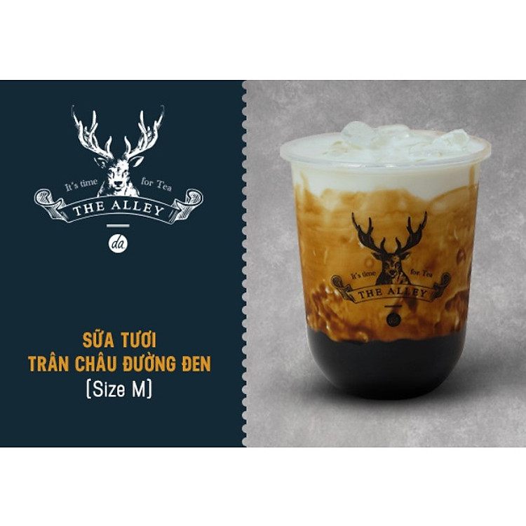 The Alley - Sữa Tươi Trân Châu Đường Đen (size M)