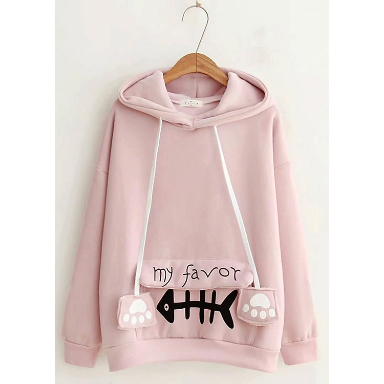 Áo Khoác Hoodie Form Rộng Xương Cá 714