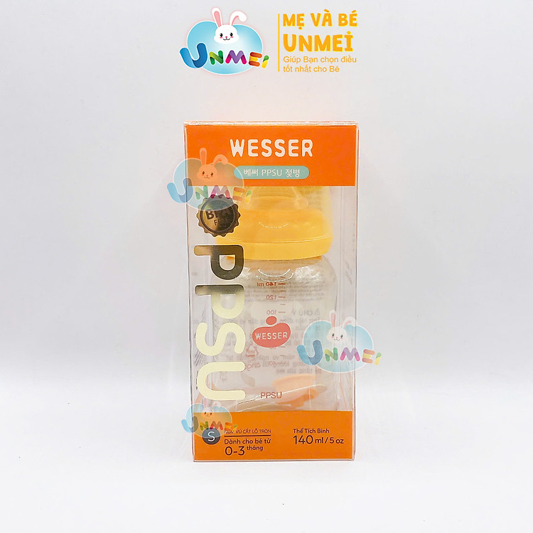 Chọn mua tại Shopee: Bình sữa PPSU Wesser 140ml UnMei mua giá tốt nhất tại Shop Mall