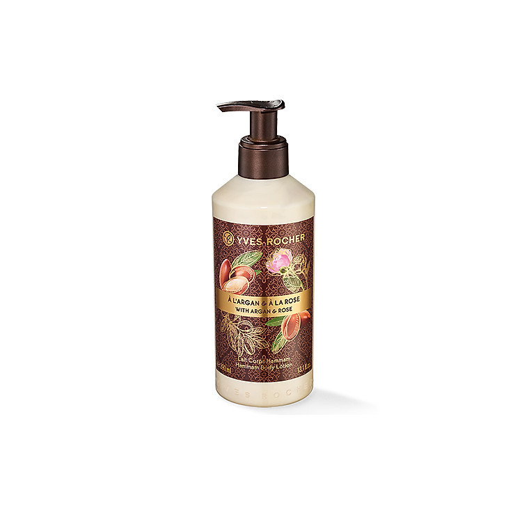 Sữa Dưỡng Thể Yves Rocher Argan Rose Petals Hammam Body Lotion (390ml)