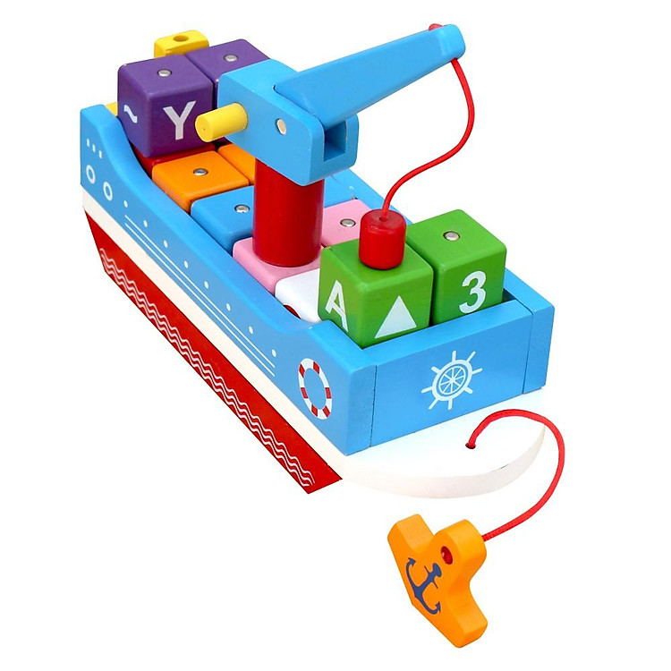 Đồ chơi gỗ Thuyền tri thức - Winwintoys Chính hãng Giá tốt - Hình ảnh 2