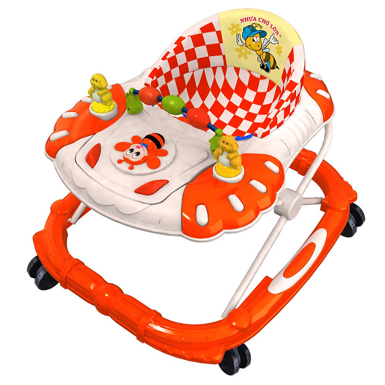 Xe Tập Đi Nhựa Chợ Lớn L4 Con Ong (Không nhạc) - Dành Cho Bé Từ 6 - 12 Tháng - M1554A-XTĐ - Giao màu ngẫu nhiên