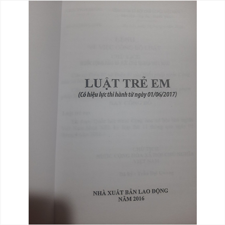 Luật Trẻ Em 2016 - Ảnh 2