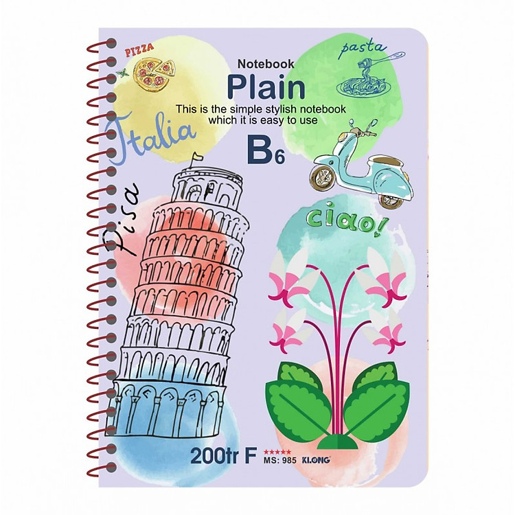 Sổ Lò Xo KLONG B6 Plain (70/76 trang) - Ảnh 5