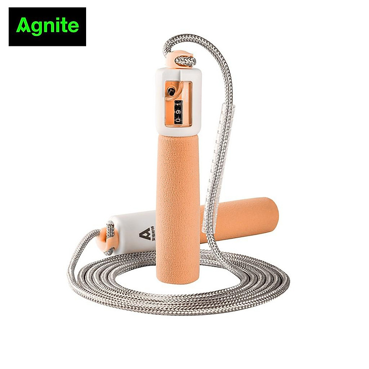 Dây nhảy thể dục sợi đan đếm số tự động Agnite - Chất lượng chuyên nghiệp siêu bền - Màu Hồng/ Xanh dương/ Xanh lá - F4111