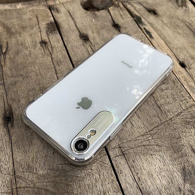 Ốp lưng bảo vệ camera dành cho iPhone XR - Màu bạc