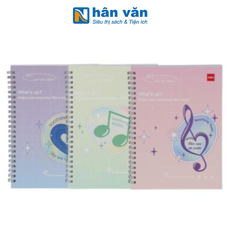 Sổ Lò Xo Deli A5 (60 trang)