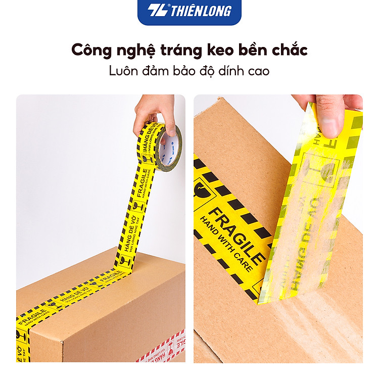 Băng keo Fragile Thiên Long BKD-001 (50m) - Ảnh 3