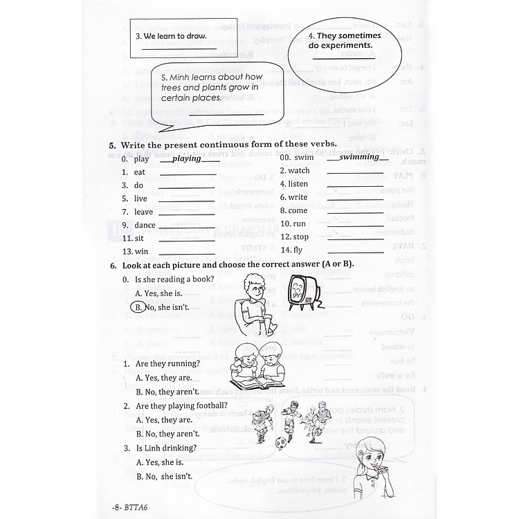 Bài Tập Tiếng Anh Lớp 6 - Ảnh 5