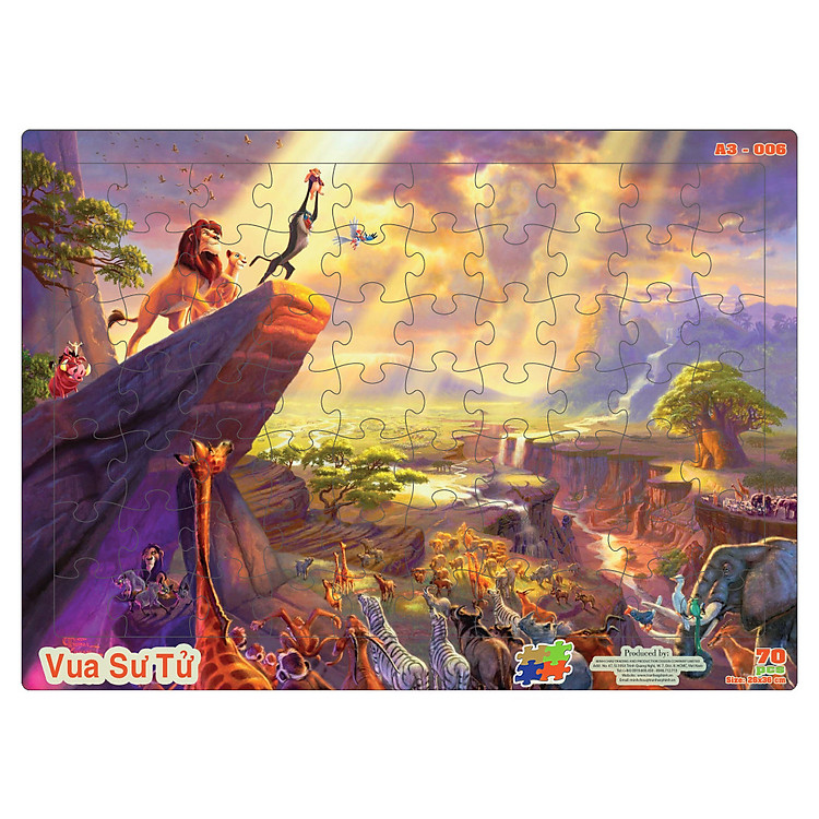 Mua Combo 4 tranh xếp hình A3 cho bé Chính hãng Ưu đãi