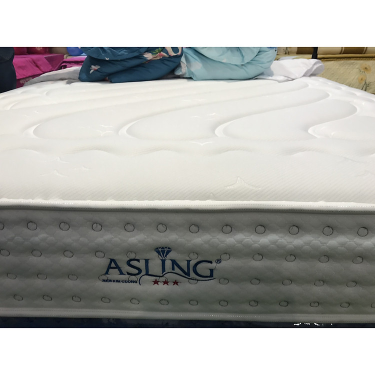 Đệm lò xo Kim Cương Asling 3 sao độ dày 25cm. Đệm lò xo túi độc lập là dòng hàng được nhiều khách hàng lựa chọn